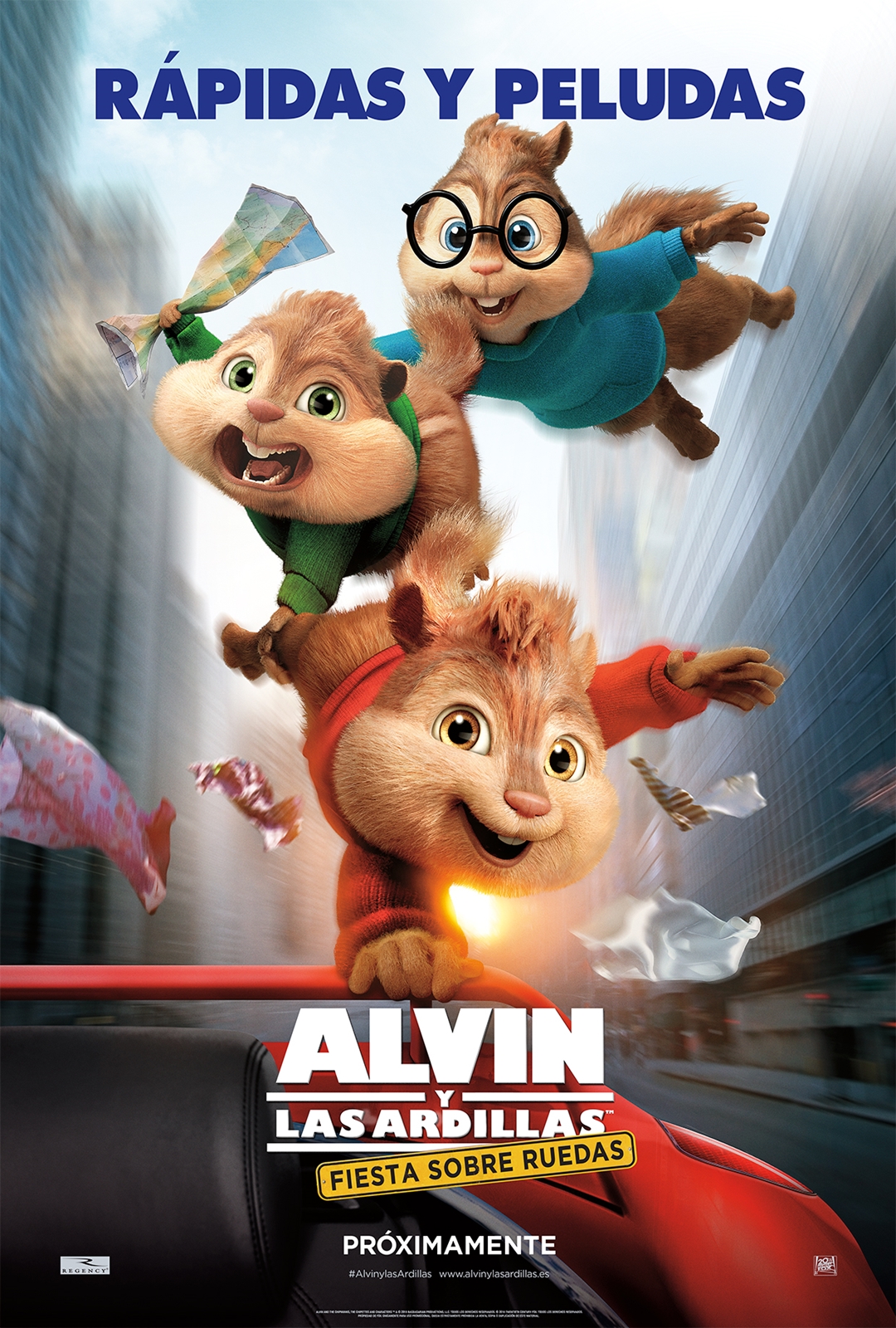 Alvin y las ardillas: fiesta sobre ruedas, una comedia para toda la  familia-Wikiduca